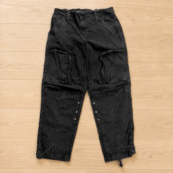 We The Free Pants - Free People We The Free Can't Compare Cargo Pants Women's L Washed Black69.99